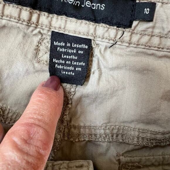 Calvin Klein size 10 women’s khaki pants - Picture 5 of 11